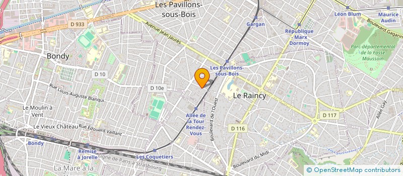 localisation de l'entreprise PANGY  LES PAVILLONS-SOUS-BOIS