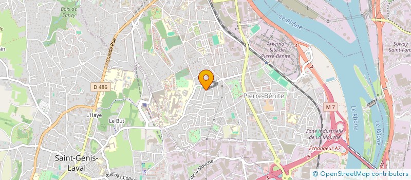 localisation de l'entreprise PANI PROBLEM  OULLINS-PIERRE-BENITE