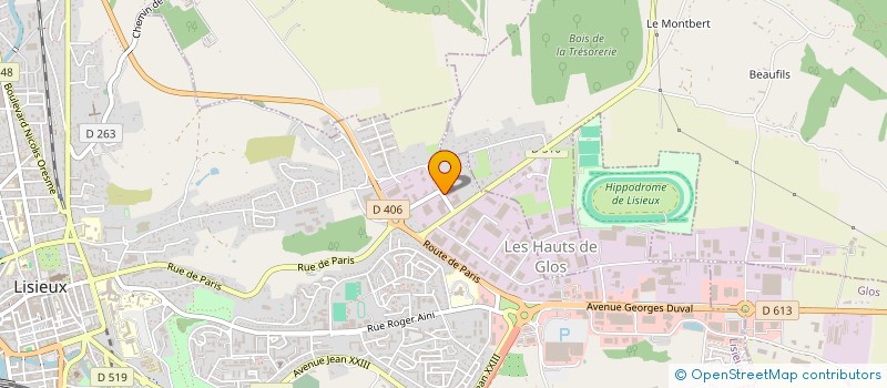 localisation de l'entreprise PANI SERVICE à LISIEUX