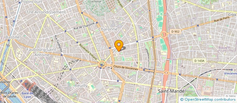 localisation de l'entreprise PANICAUTS SAINT COLOMBAN  PARIS