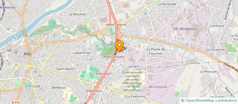 localisation de l'entreprise PANIDINO  ALBI