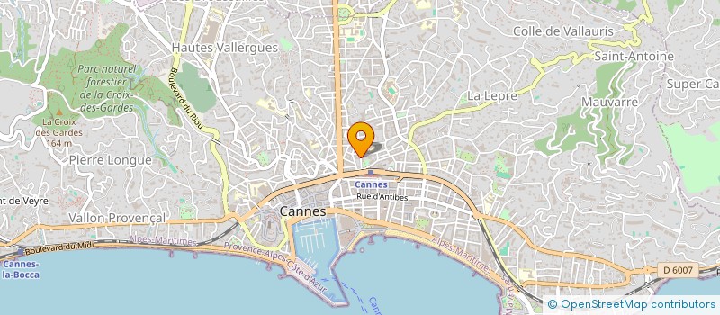 localisation de l'entreprise PANIE à CANNES