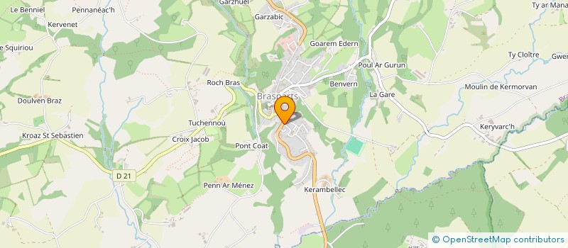 localisation de l'entreprise PANIER BRETON GT  LE CLOITRE-PLEYBEN