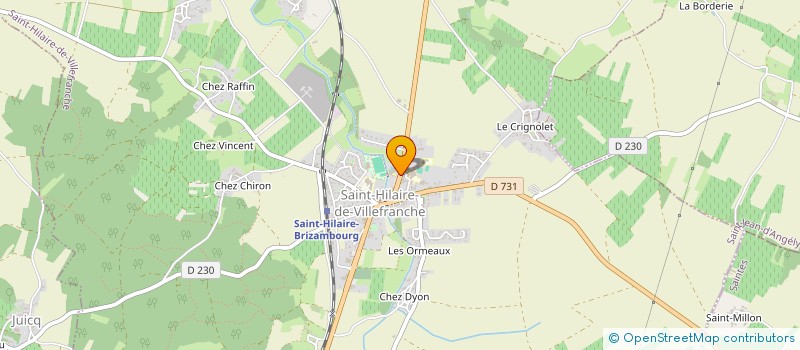 localisation de l'entreprise PANIER EN PAYS HILAIROIS à SAINT-HILAIRE-DE-VILLEFRANCHE