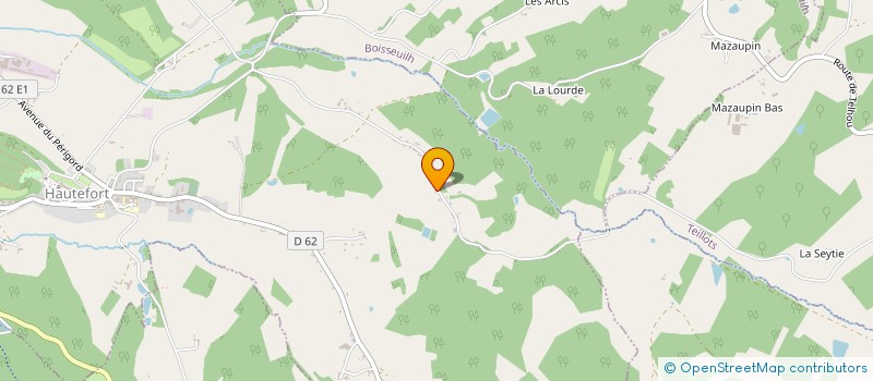 localisation de l'entreprise PANIER NATURE  HAUTEFORT