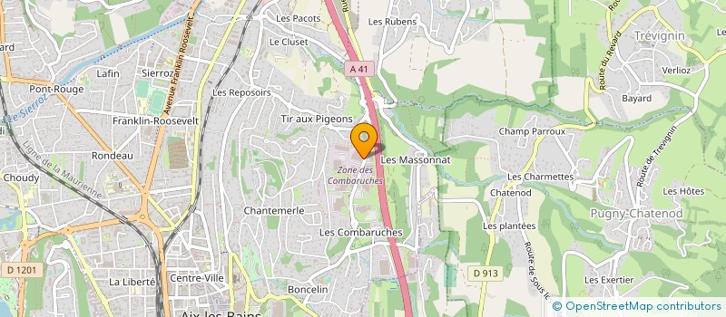 localisation de l'entreprise PANIFICATION D'AIX  AIX-LES-BAINS