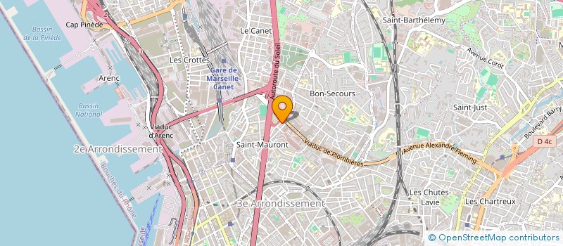 localisation de l'entreprise PANIFICATION DES TROIS MAGES à MARSEILLE