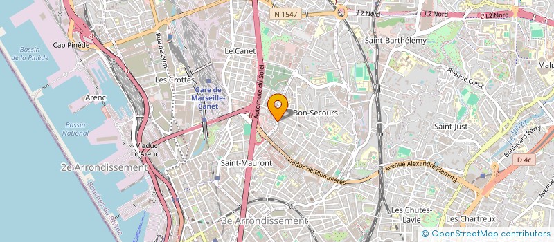 localisation de l'entreprise PANIFICATION MARSEILLE NORD à MARSEILLE