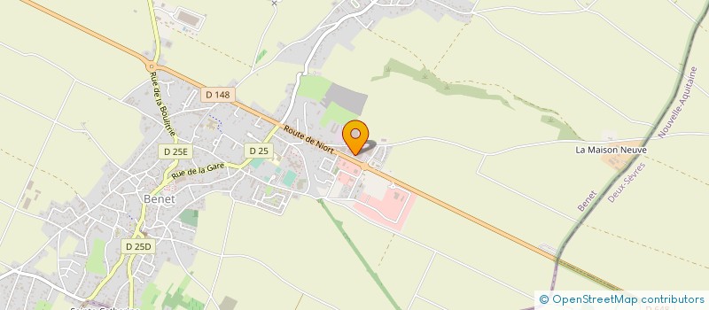 localisation de l'entreprise PANIGLOBE à BENET