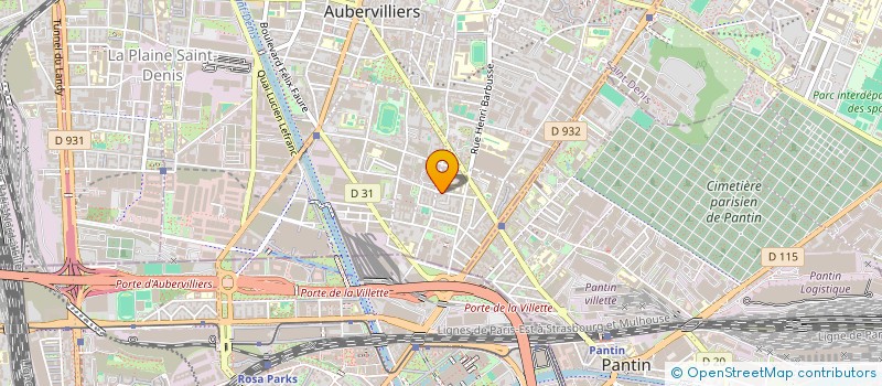 localisation de l'entreprise PANINI BLANC à AUBERVILLIERS