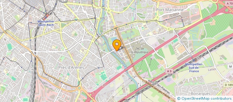 localisation de l'entreprise PANINVEST à MONTPELLIER