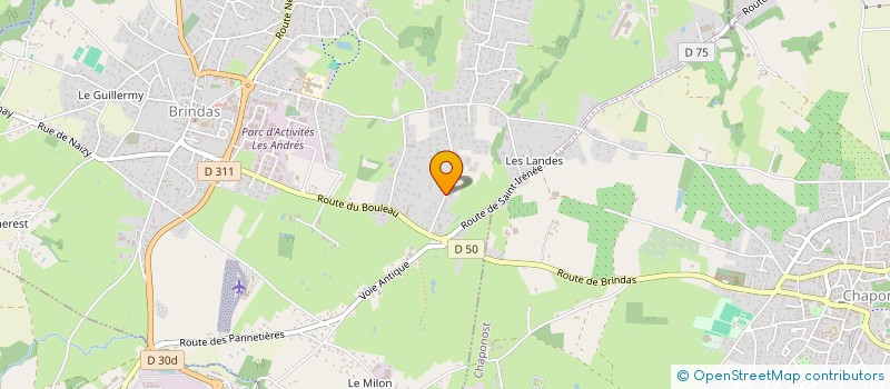 localisation de l'entreprise PANIOL  BRINDAS