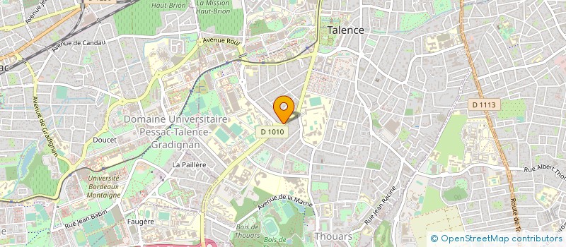 localisation de l'entreprise PANIPLAST à TALENCE