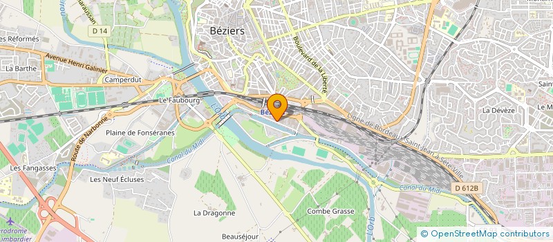 localisation de l'entreprise PANIS ET GUSTUS à BEZIERS