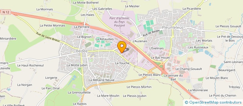 localisation de l'entreprise PANISERVICE BRETAGNE à BEDEE