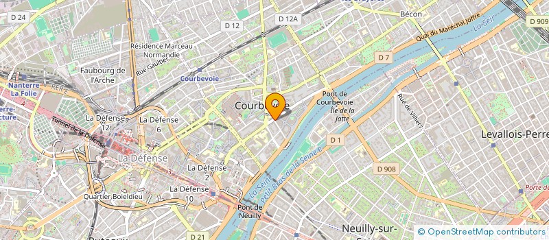 localisation de l'entreprise PANITALIA  COURBEVOIE