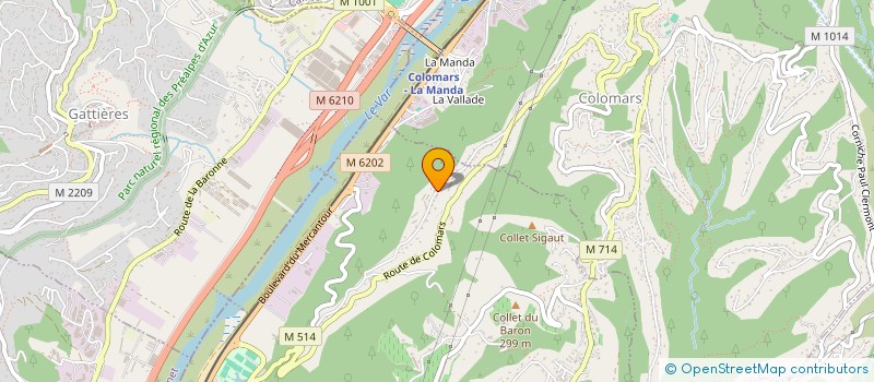 localisation de l'entreprise PANIVORE LMN à NICE