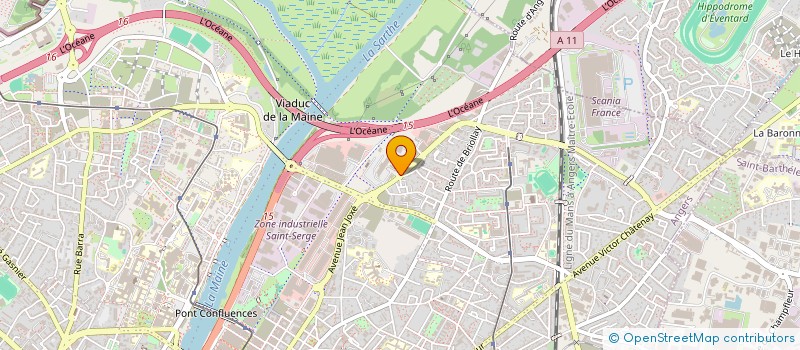 localisation de l'entreprise PANJA PROD à ANGERS