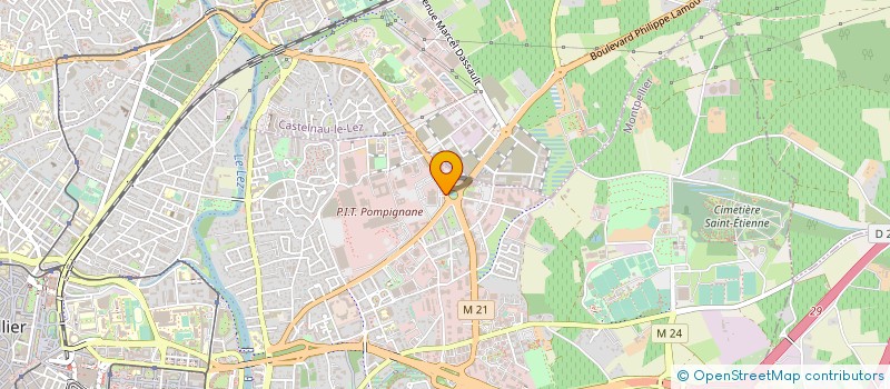 localisation de l'entreprise PANJEE à MONTPELLIER