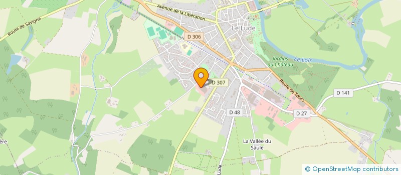 localisation de l'entreprise PANJUEL  LE LUDE