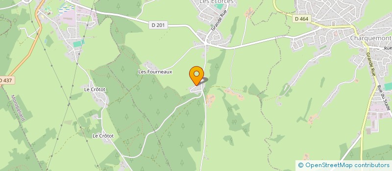 localisation de l'entreprise PANNE IMMO  LES ECORCES