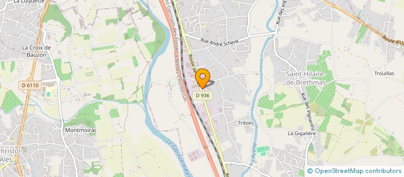localisation de l'entreprise PANNEAU GARD à SAINT-HILAIRE-DE-BRETHMAS