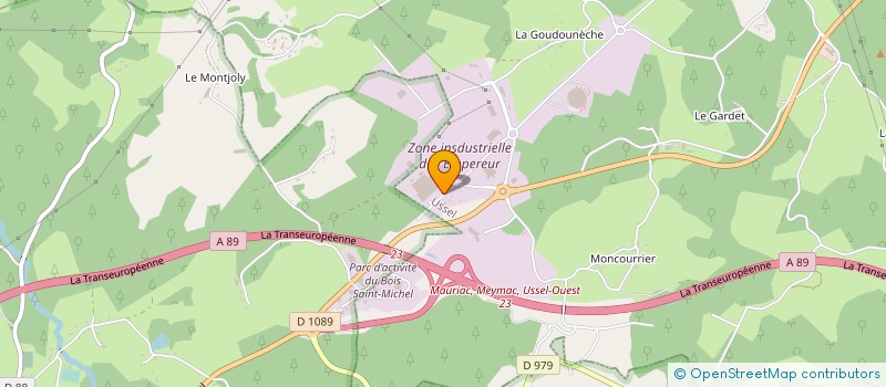 localisation de l'entreprise PANNEAUX DE CORREZE à USSEL