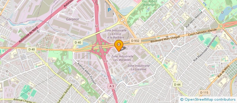 localisation de l'entreprise PANNEAUX VIDAL à AULNAY-SOUS-BOIS