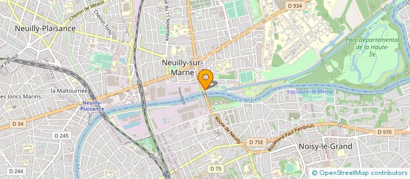 localisation de l'entreprise PANNIER TRAITEUR à NEUILLY-SUR-MARNE