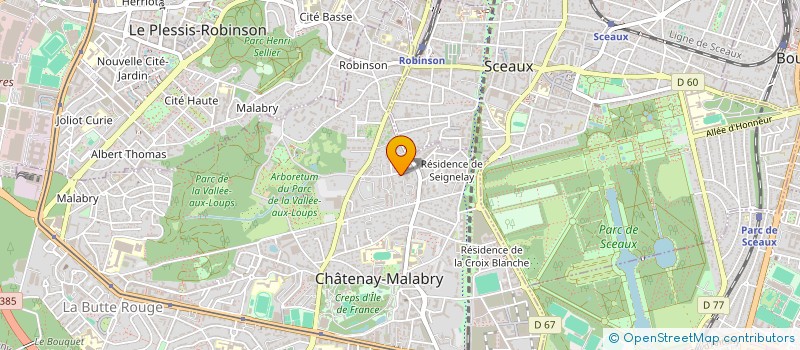 localisation de l'entreprise PANNONICA  CHATENAY-MALABRY