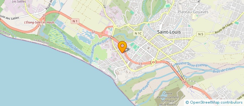 localisation de l'entreprise PANO DECOUP à SAINT-LEU