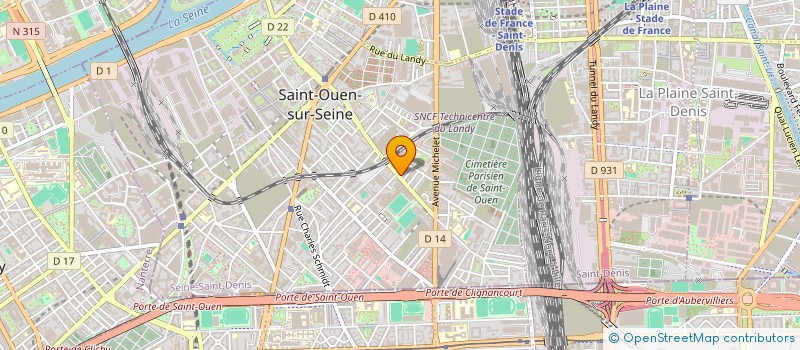 localisation de l'entreprise PANOPLIES à SAINT-OUEN-SUR-SEINE