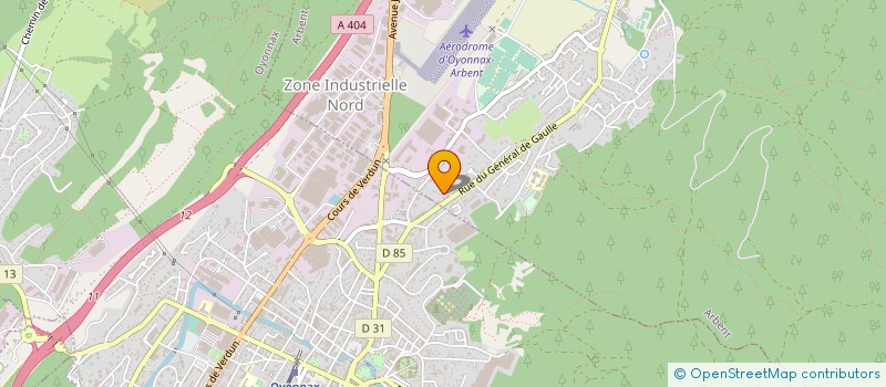 localisation de l'entreprise PANORALAC à ARBENT