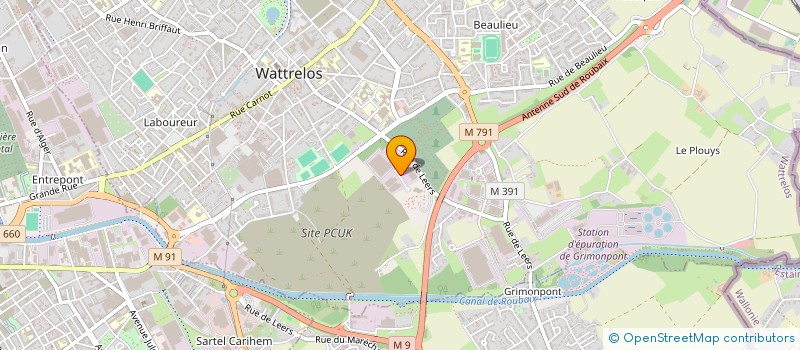 localisation de l'entreprise PANORAMA 1860  WATTRELOS