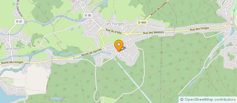 localisation de l'entreprise PANORAMA  LES FORGES