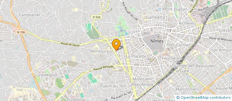 localisation de l'entreprise PANORAMA  NIMES