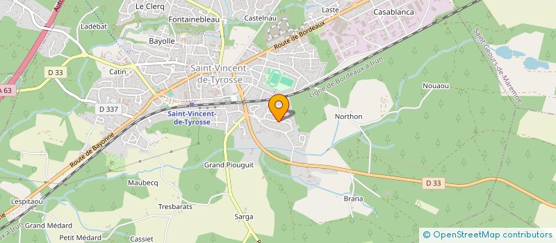 localisation de l'entreprise PANORAMA  SAINT-VINCENT-DE-TYROSSE