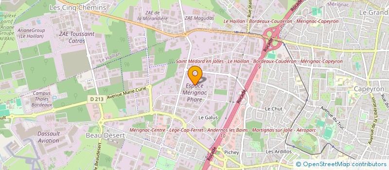 localisation de l'entreprise PANORAMA ANTENNAS  MERIGNAC