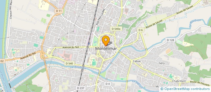 localisation de l'entreprise PANORAMA CASH  MONTELIMAR