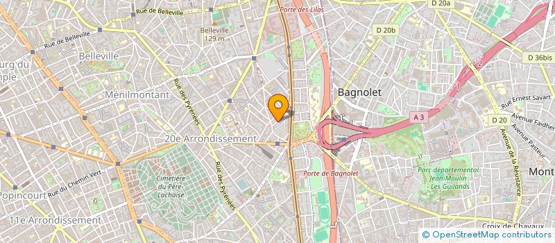 localisation de l'entreprise PANORAMA DU CINEMA CHINOIS DE PARIS  PARIS