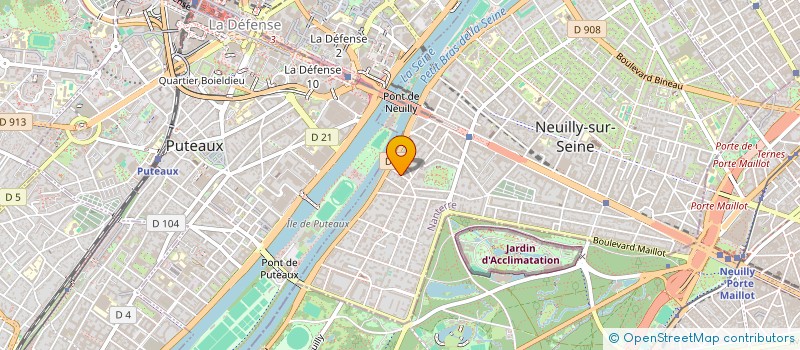 localisation de l'entreprise PANORAMA FINANCE à NEUILLY-SUR-SEINE