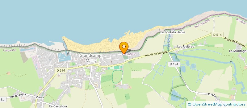 localisation de l'entreprise PANORAMA GALERIE NORMANDIE  GRANDCAMP-MAISY