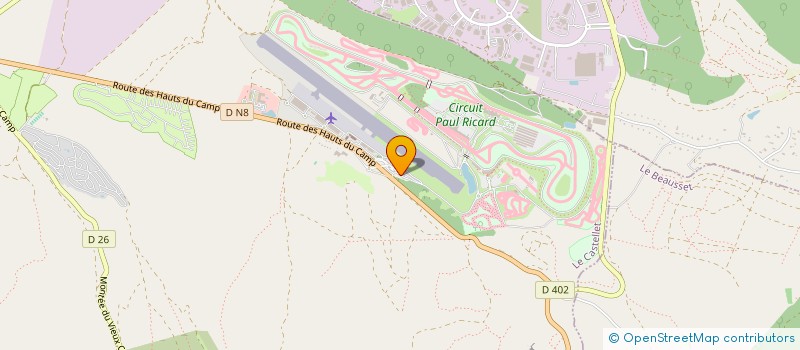 localisation de l'entreprise PANORAMIC CLUB à LE CASTELLET