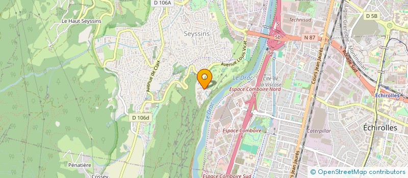 localisation de l'entreprise PANORAMIK à SEYSSINS