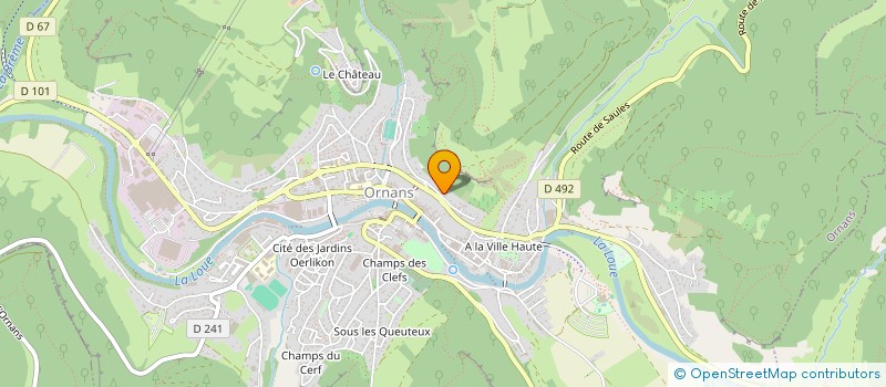 localisation de l'entreprise PANORMO  ORNANS