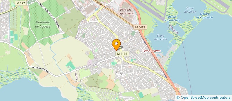 localisation de l'entreprise PANOU  PEROLS