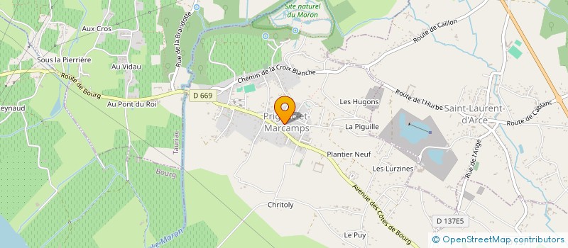 localisation de l'entreprise PANPAN LE GROS LAPIN  PRIGNAC-ET-MARCAMPS