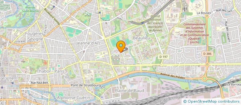 localisation de l'entreprise PANS'ESI à RENNES