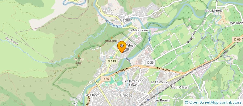 localisation de l'entreprise PANSASCO  PRADES