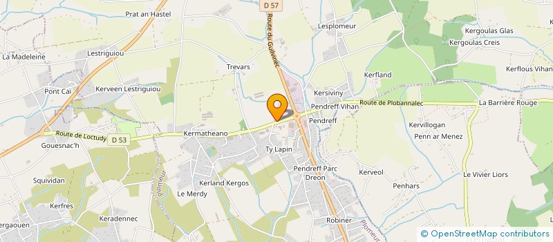 localisation de l'entreprise PANSE-BETES  PLOMEUR